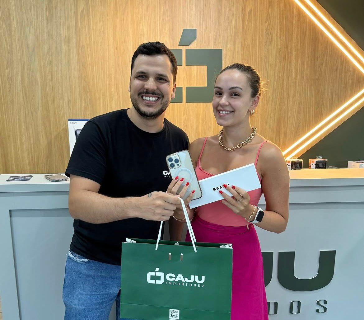 Cliente Caju com iPhone