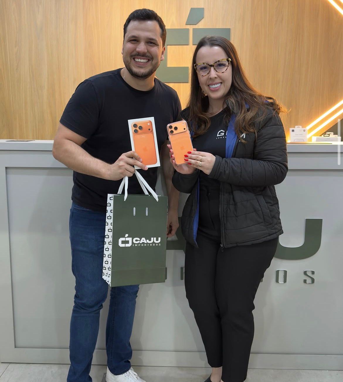 Clientes Caju com iPhones
